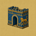 Pixel art identity emblem for Babylon